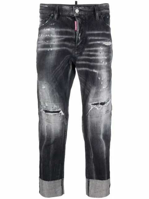 DSQUARED2 distressed-finish denim jeans