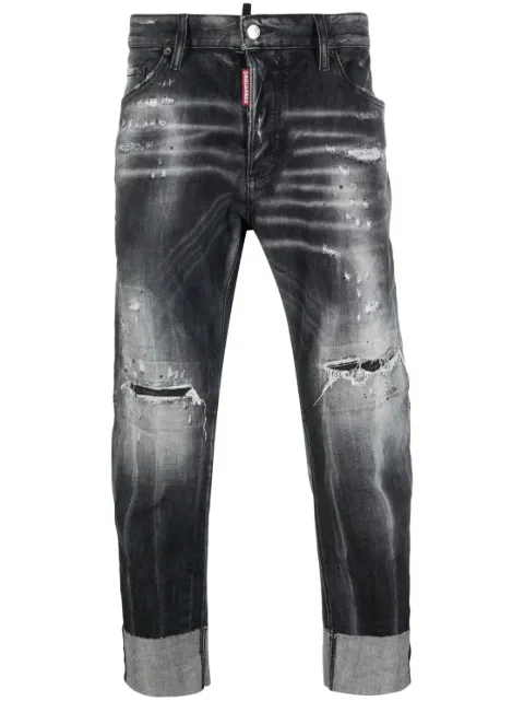 DSQUARED2 distressed-finish denim jeans