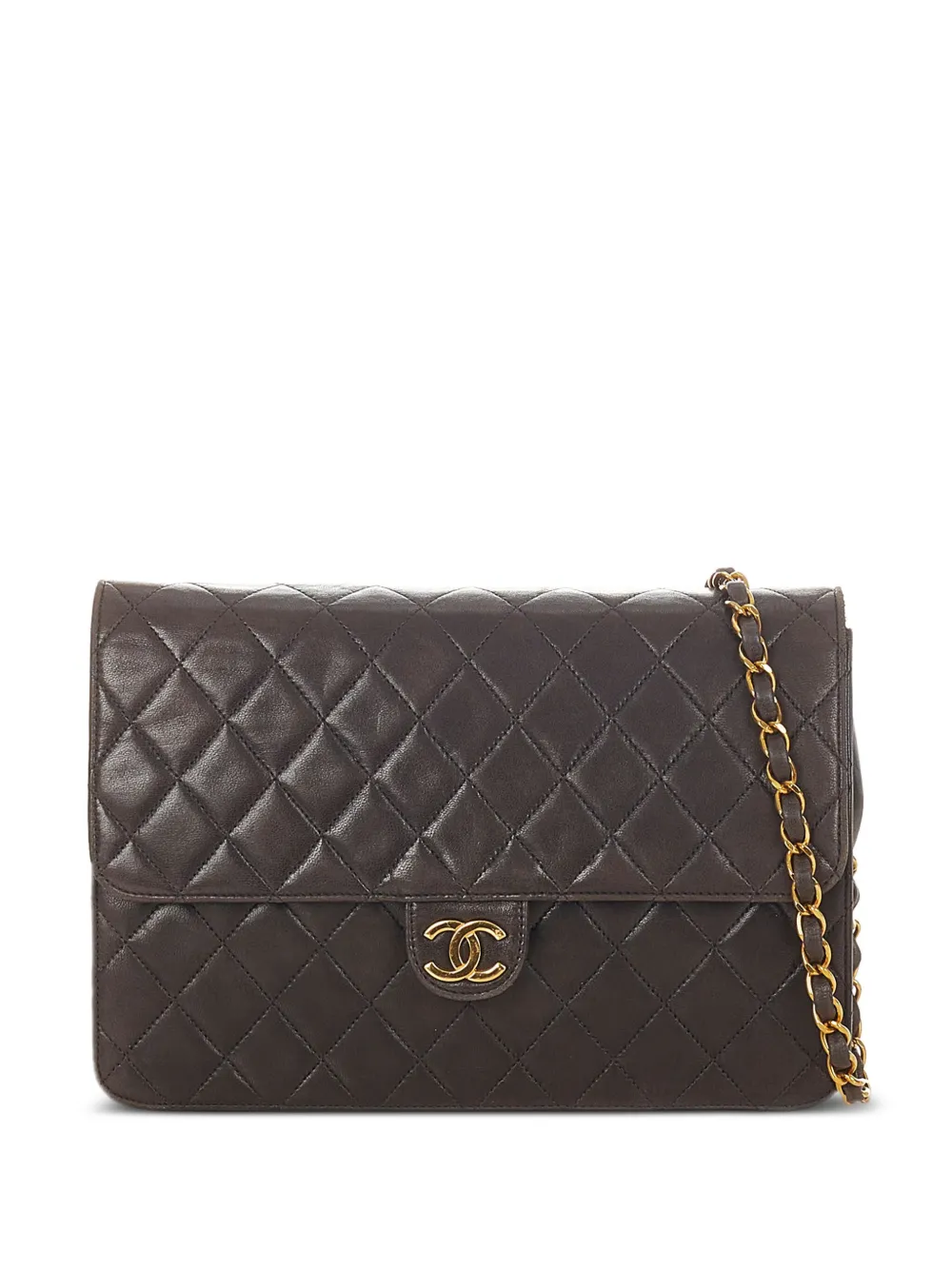 Pre-owned Chanel Classic Flap Shoulder Bag In Black