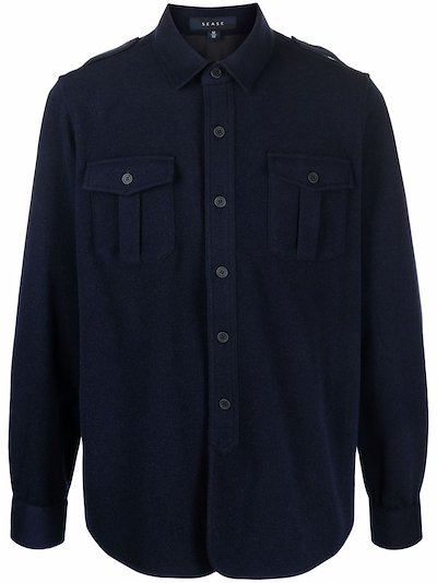 Sease - virgin wool-blend overshirt