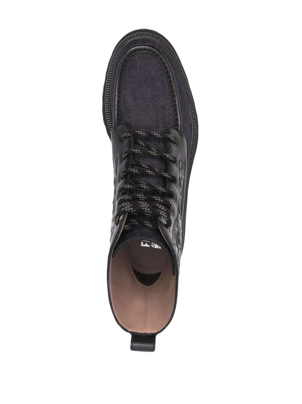 Ferragamo Gancini combat boots Black