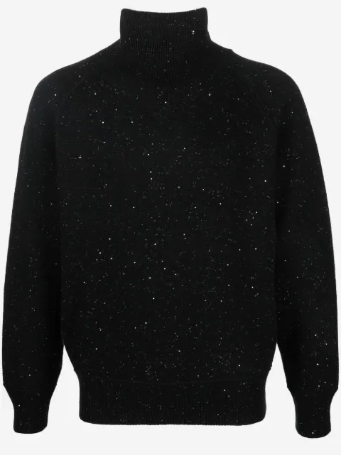 Ferragamo speckle-knit roll neck jumper