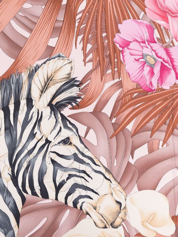 Gucci Tiger & Flower-print Silk Scarf - Farfetch