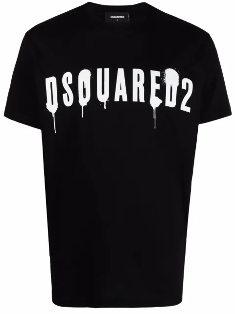 DSQUARED2 t-shirt en coton à imprimé graffiti