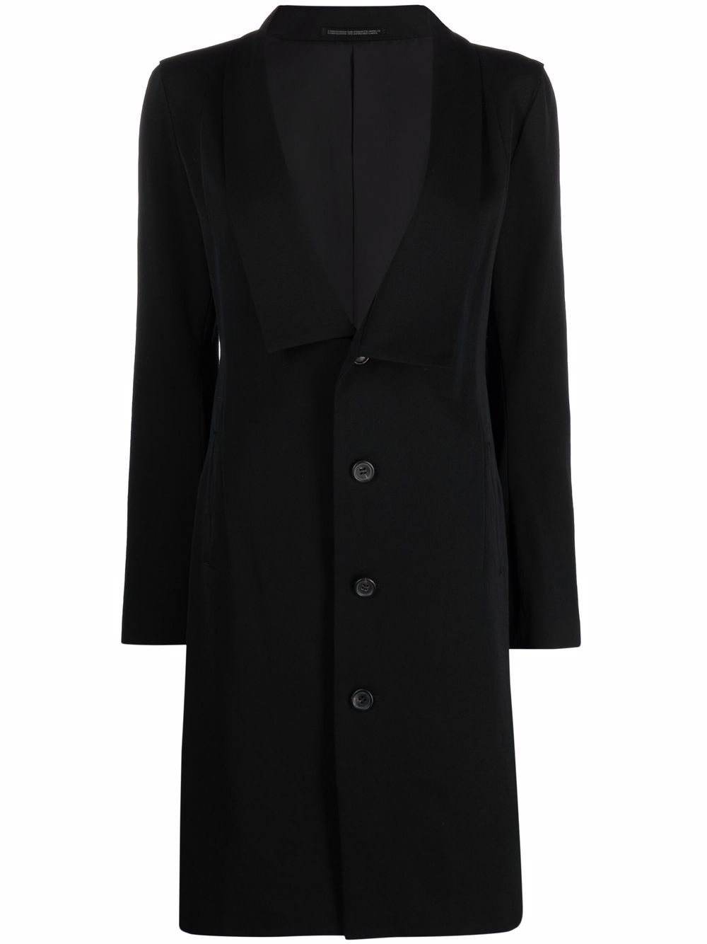 2000s single-breasted wool coat