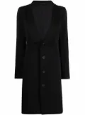 Yohji Yamamoto Pre-Owned 2000s single-breasted wool coat - Black