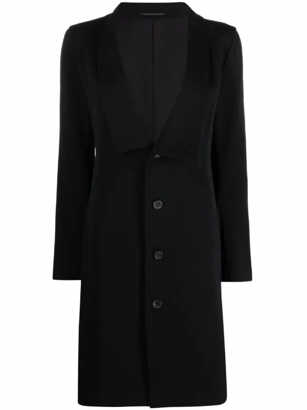Manteau Homme Yohji Yamamoto En Laine - Taille M, Bleu, Occasion Parfait état