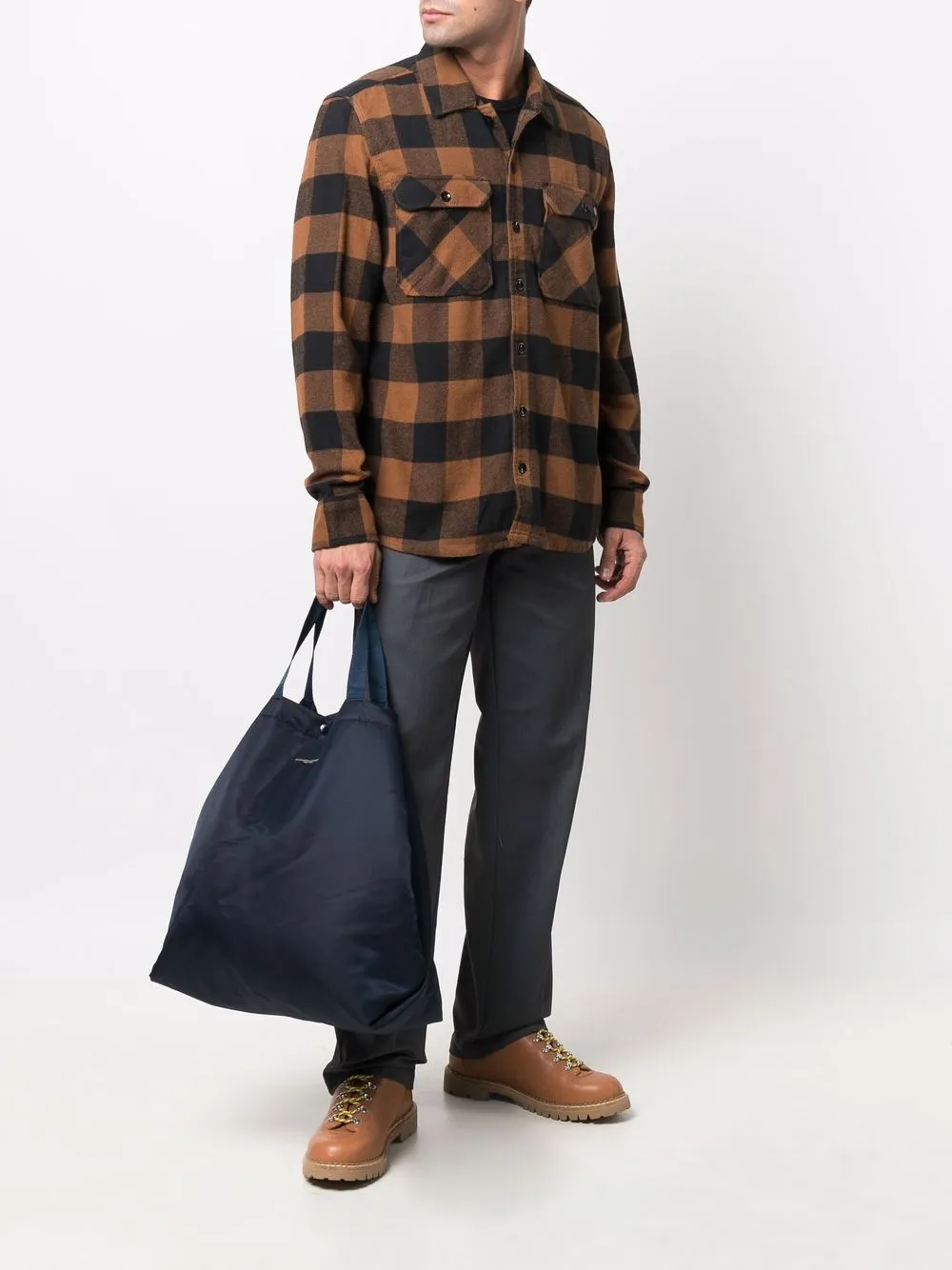 фото Engineered garments большая сумка-тоут с нашивкой-логотипом