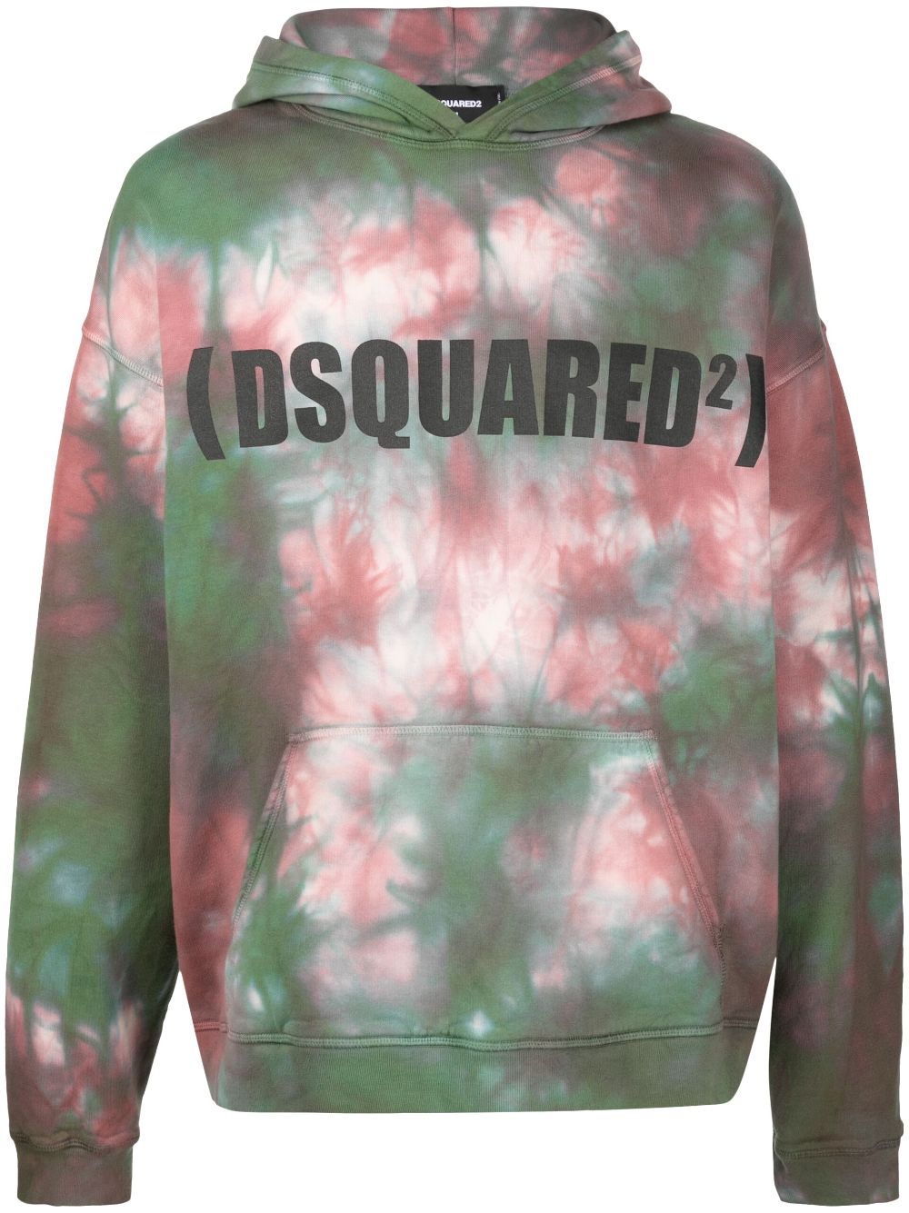 Cheap DSQUARED2 tie-dye logo-print hoodie Men