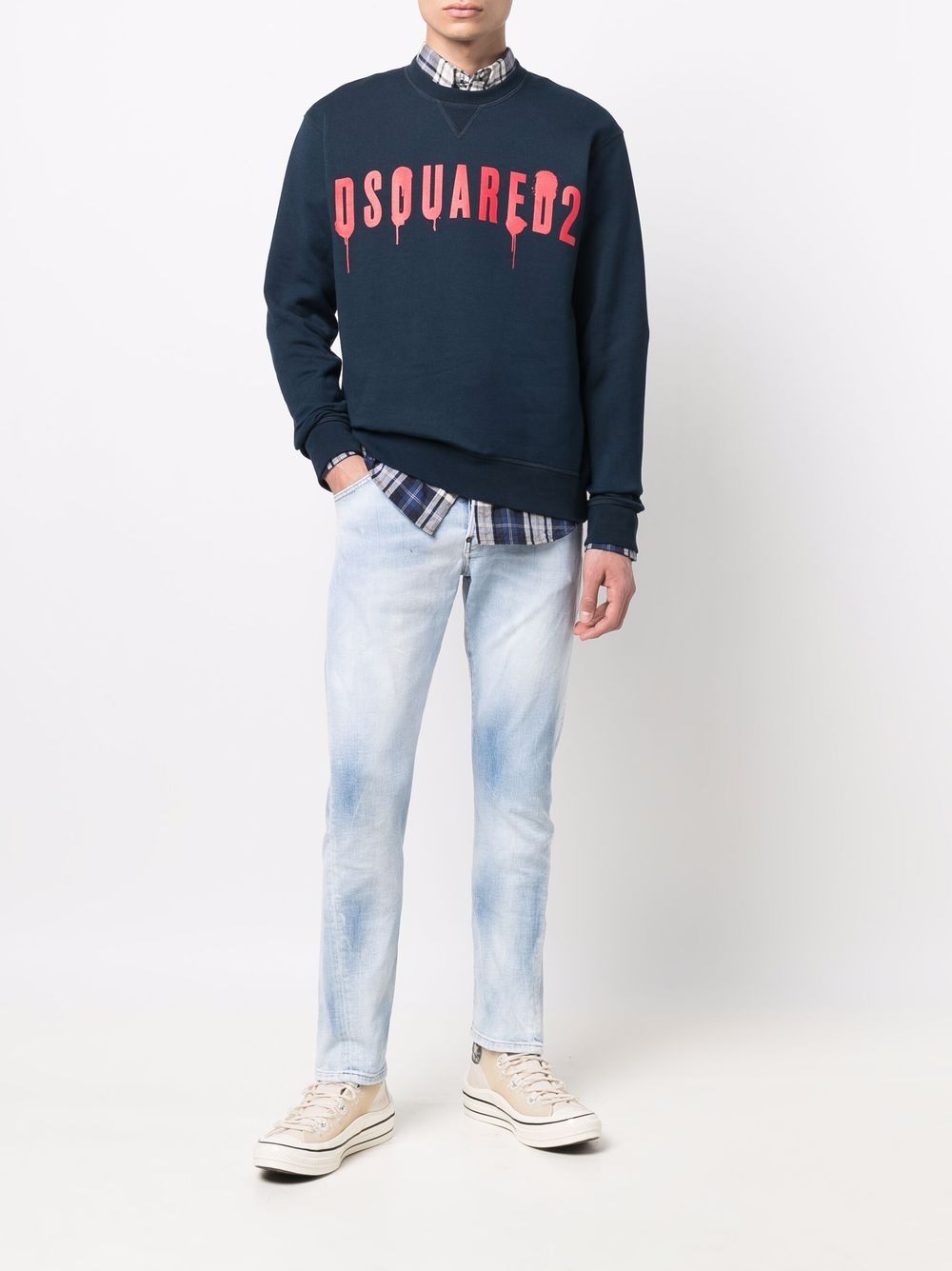 фото Dsquared2 толстовка с логотипом