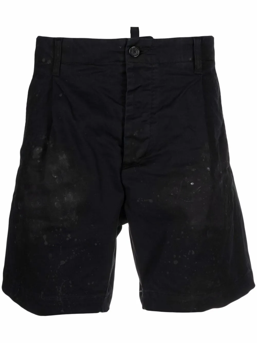 

Dsquared2 bermudas con efecto manchado - Negro