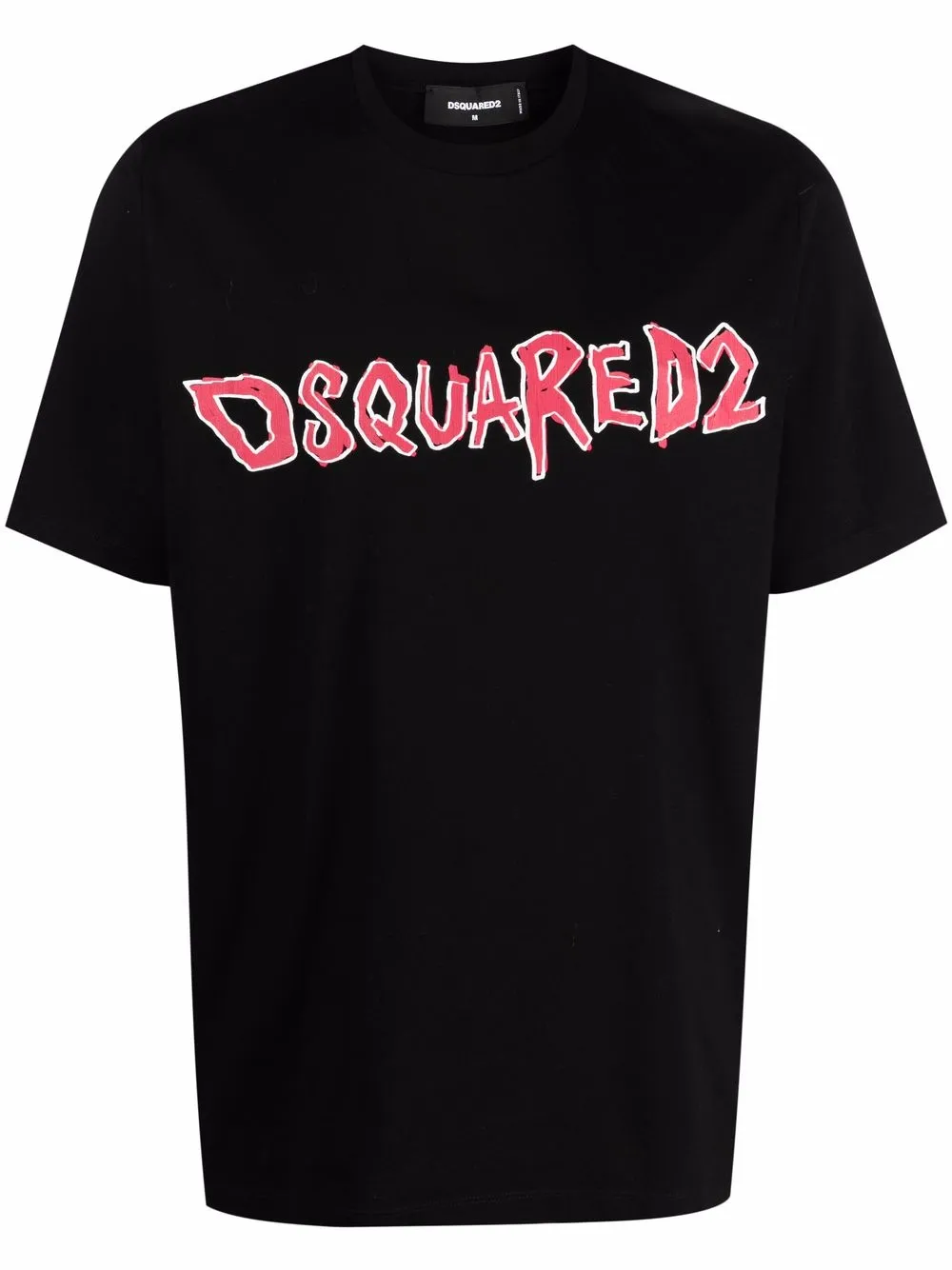 

Dsquared2 playera con logo estampado - Negro