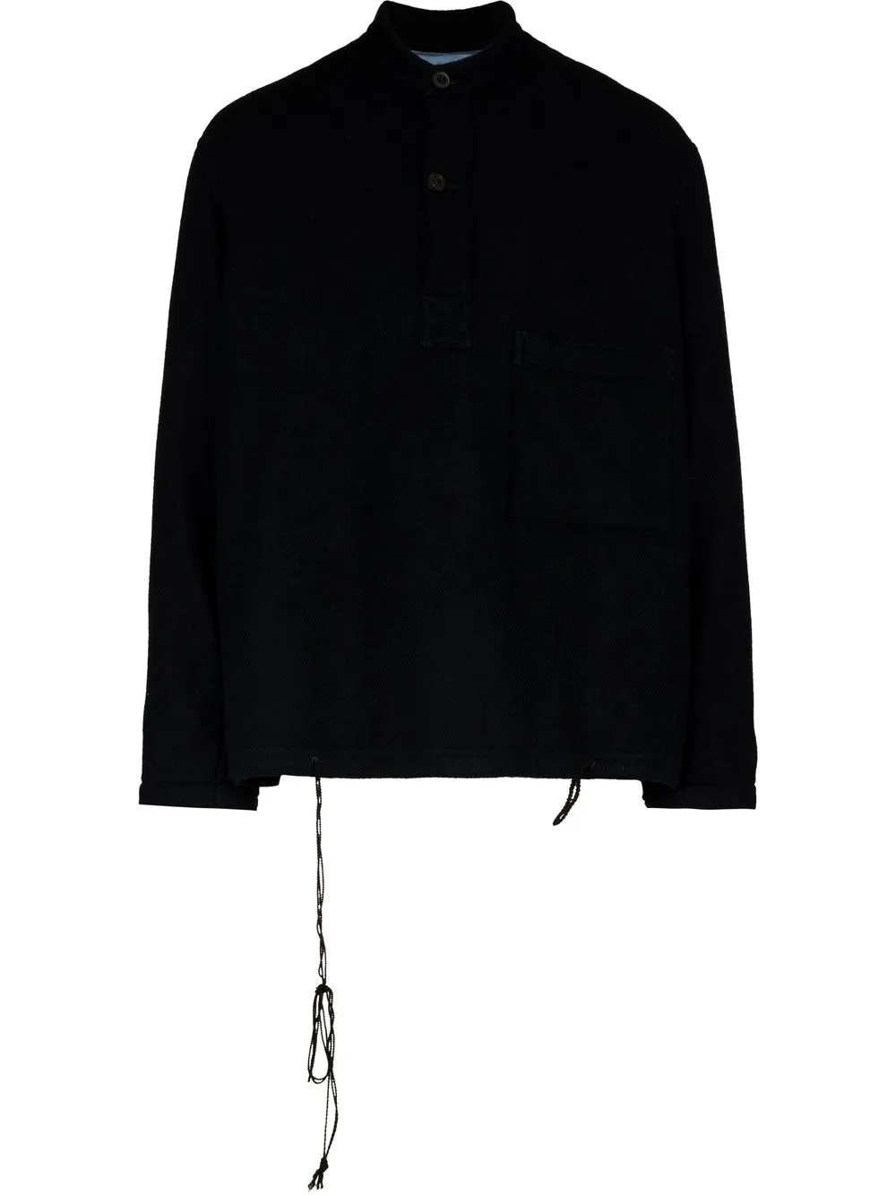 Maison Margiela Collarless Wool Jacket - Farfetch