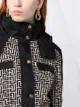 Balmain monogram print hooded jacket