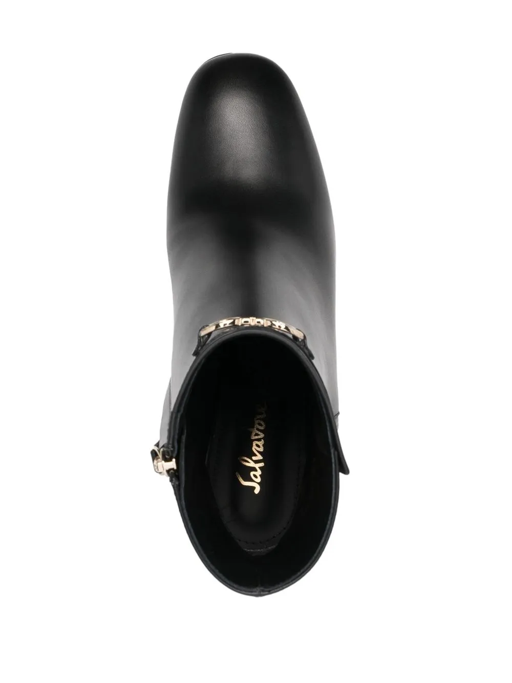Ferragamo 70mm wedge-heel ankle boots Black