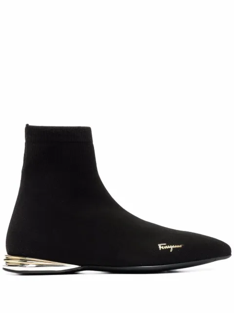 Ferragamo Missy logo boots