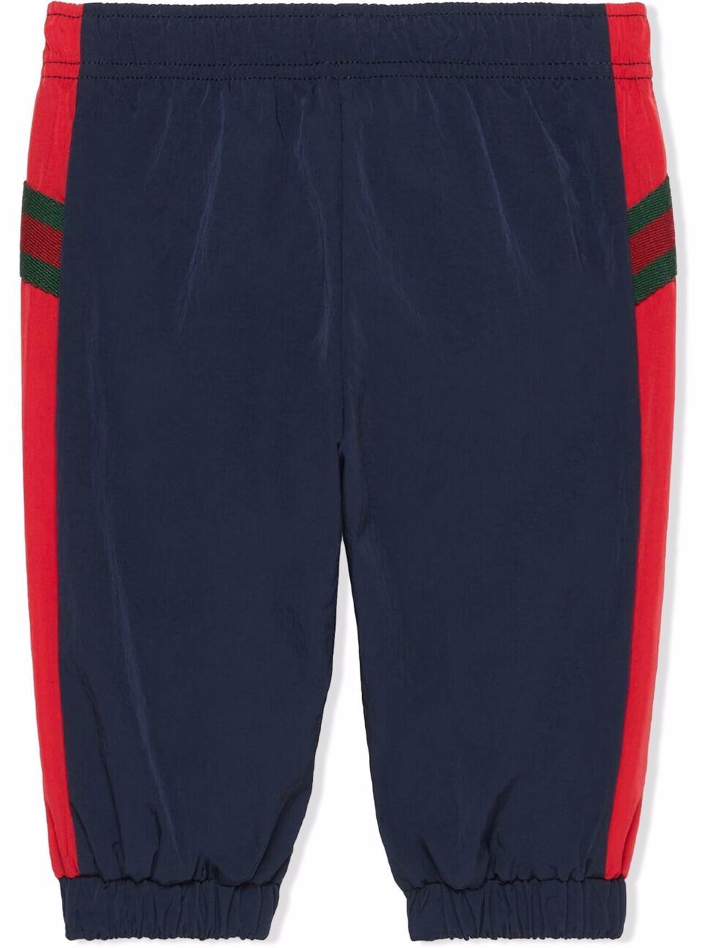 Shop Gucci Wed-trim Track Trousers In Blue