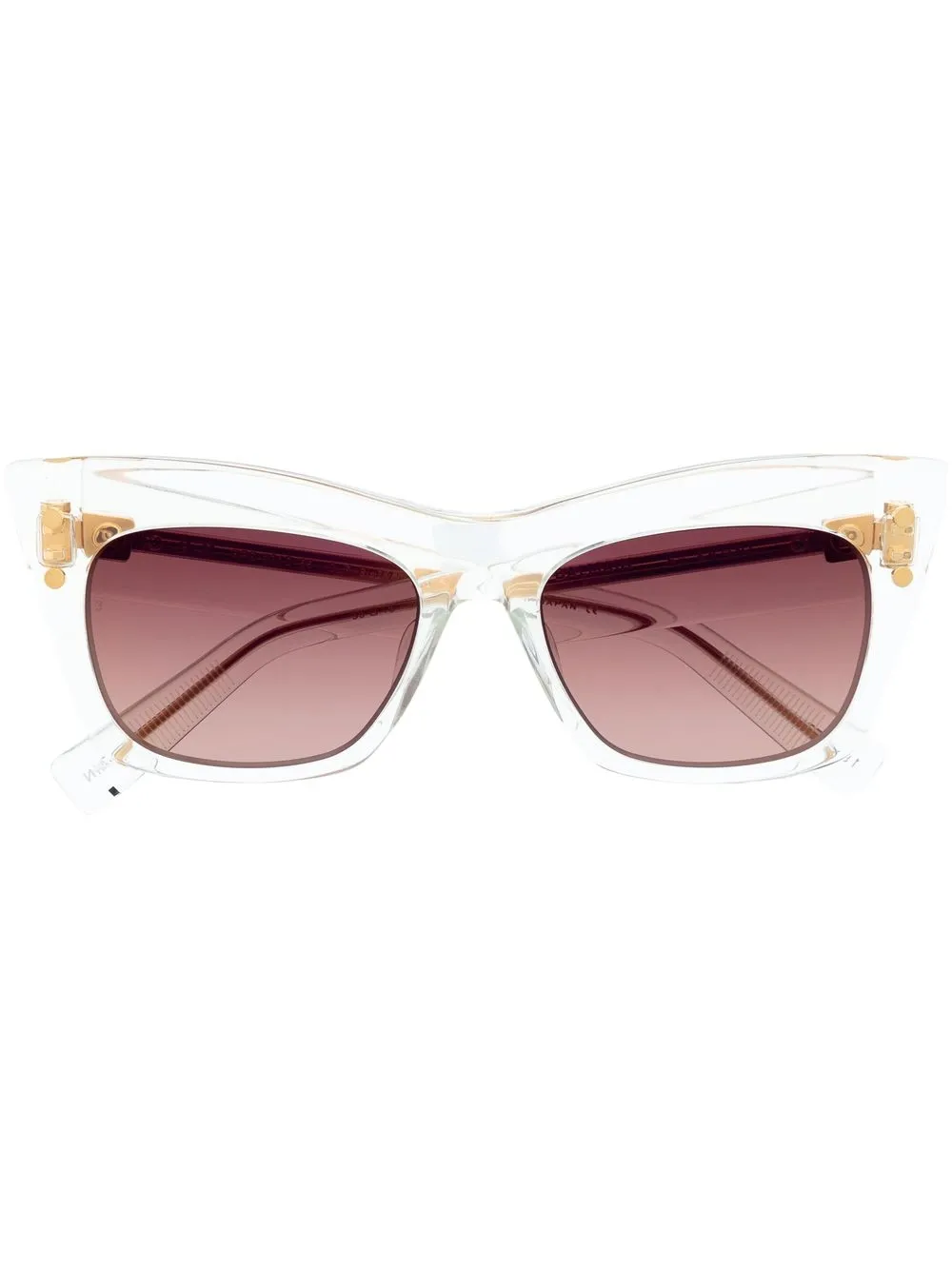 

Balmain Eyewear lentes de sol con armazón transparente - Blanco