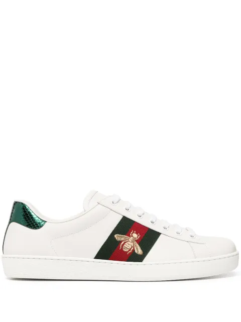 Gucci zapatillas con tribanda Web y cordones