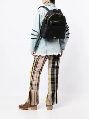 coach checkered backpack