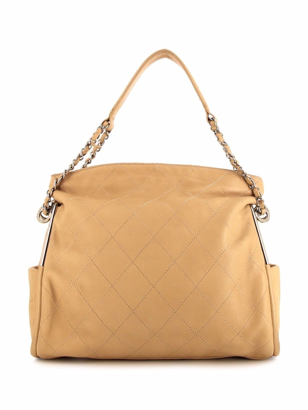 CHANEL Pre-Owned Petit Shopping handtas - Beige