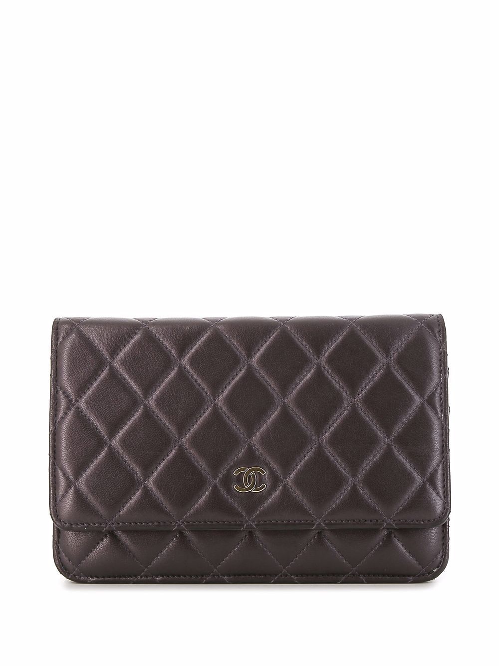 фото Chanel pre-owned стеганая сумка с логотипом cc