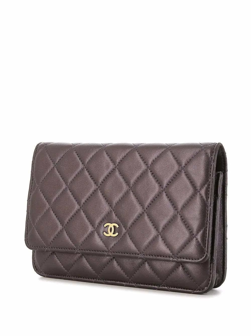 фото Chanel pre-owned стеганая сумка с логотипом cc