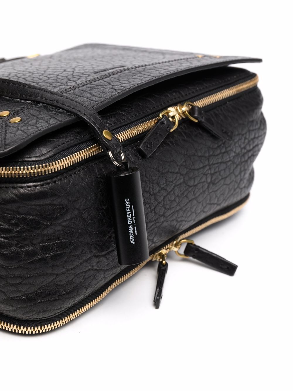 Shop Jérôme Dreyfuss Igor Lambskin Shoulder Bag In Black