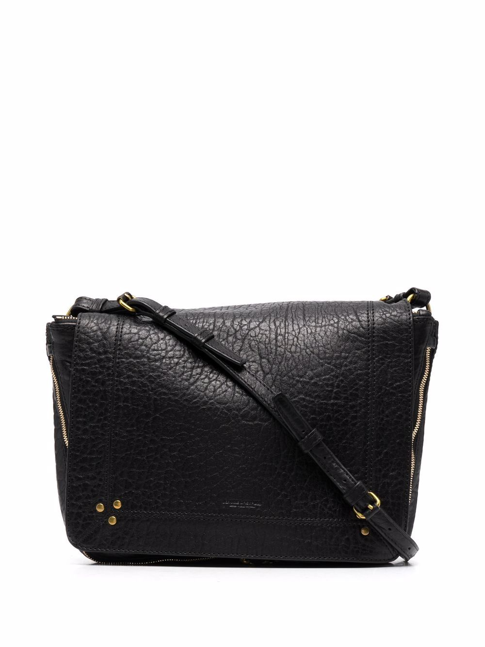 Jerome Dreyfuss Igor Lambskin Shoulder Bag Black