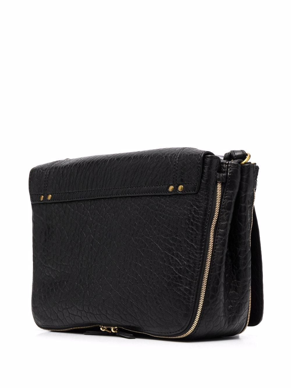 Shop Jérôme Dreyfuss Igor Lambskin Shoulder Bag In Black