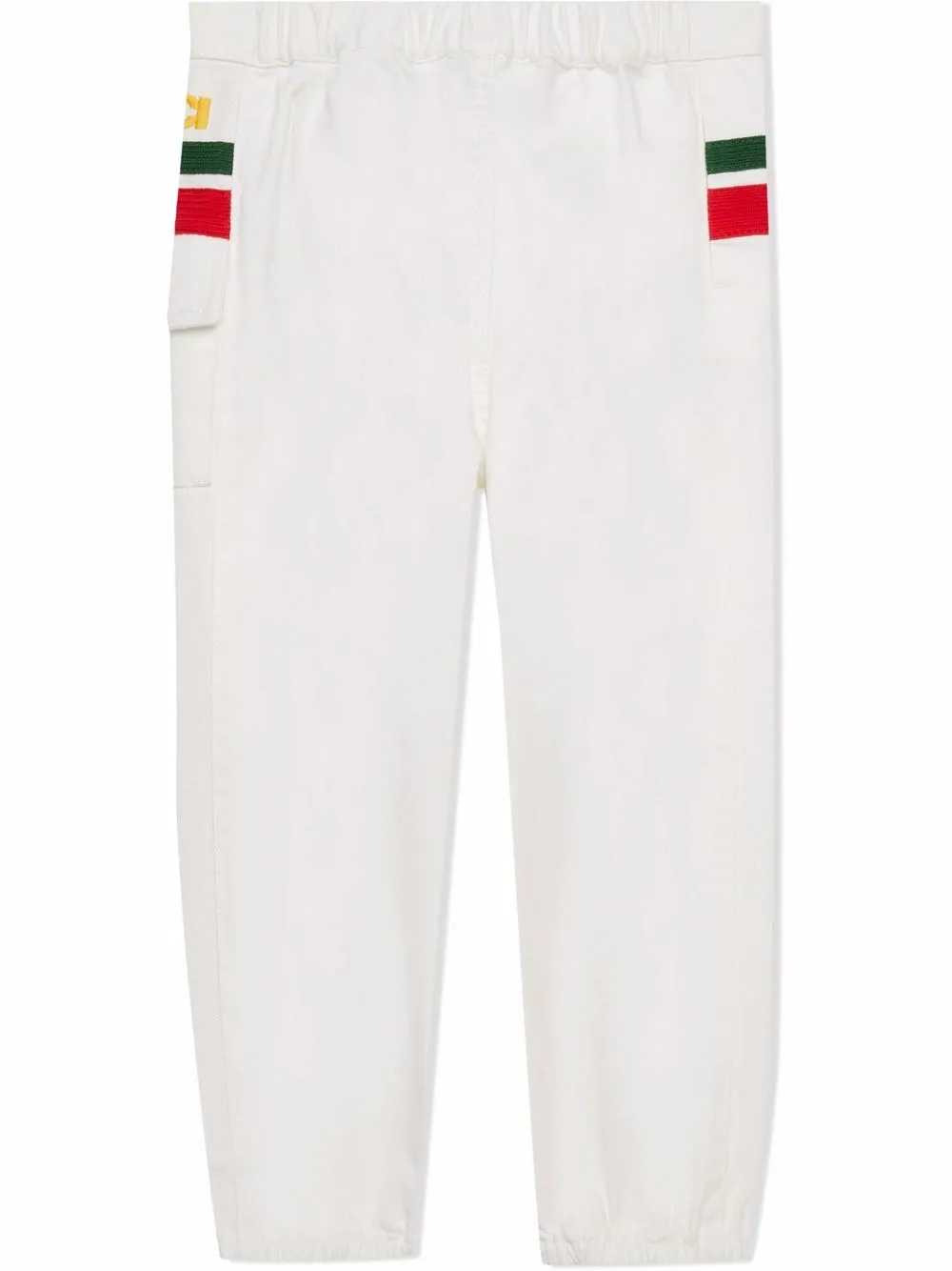 Gucci Kids Jeans met toelopende pijpen - Wit