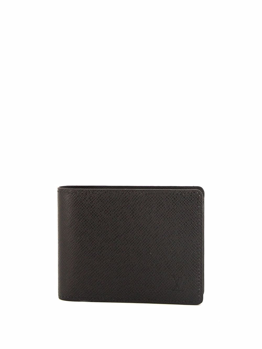 Pre-owned Louis Vuitton Textured Bifold Wallet In Black