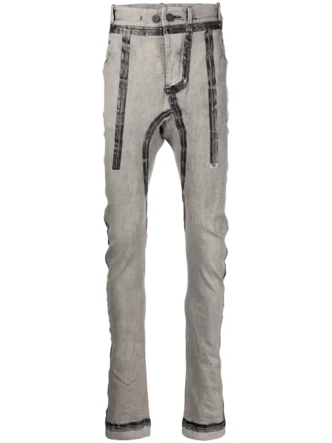Boris Bidjan Saberi tape detail skinny trousers