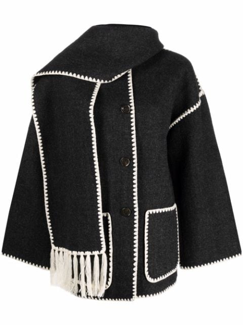TOTEME embroidered scarf jacket