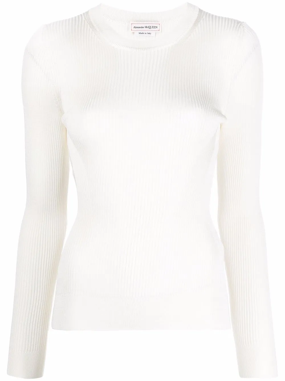 

Alexander McQueen ribbed-knit top - White