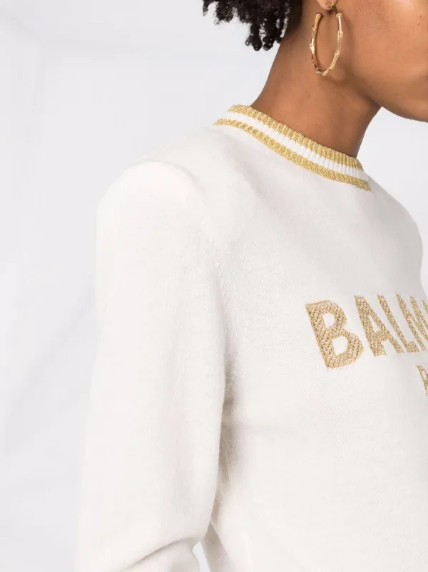 BALMAIN paris 金ボタン クロップドニット スクエアネック 36 BALMAIN paris 金ボタン クロップドニット スクエアネック 36