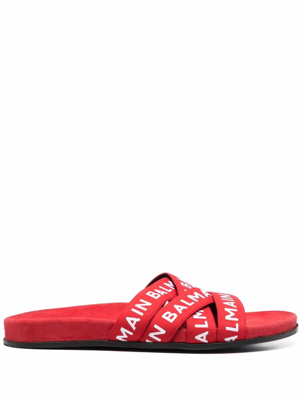 

Balmain Union logo-print slides - Red