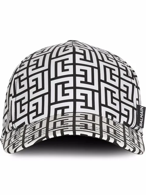 Balmain Boné com estampa monogramada