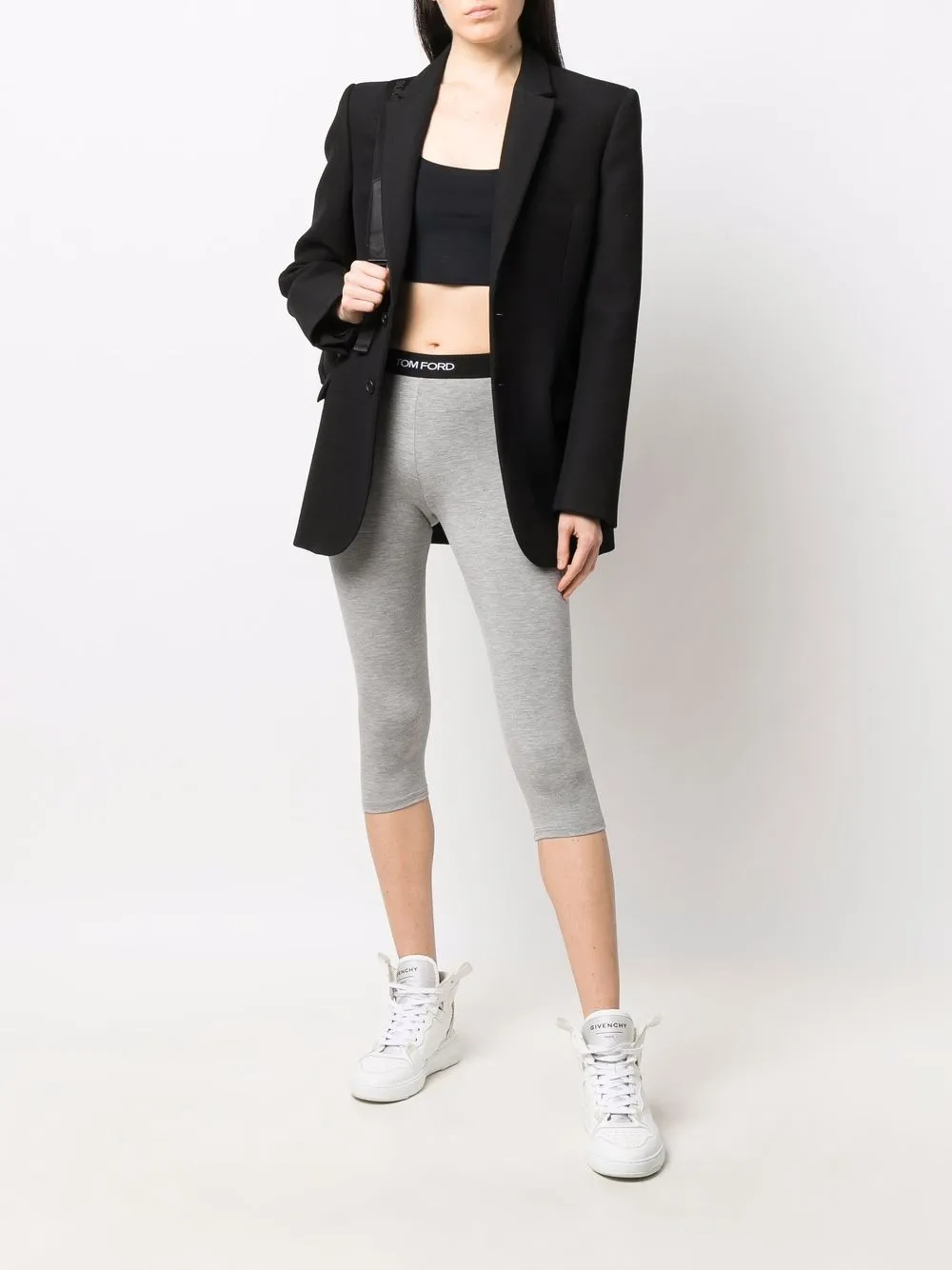 TOM FORD logo-waistband Cropped Leggings - Farfetch