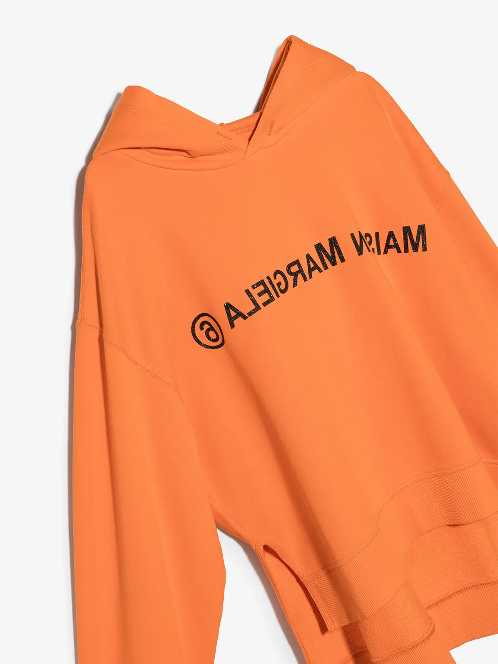 mm6 maison margiela kids logo 印花分层式连帽衫 图 7