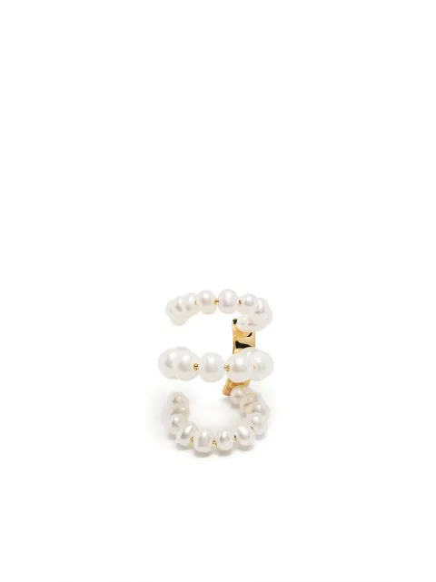 Completedworks aretes earcuff con triple capa