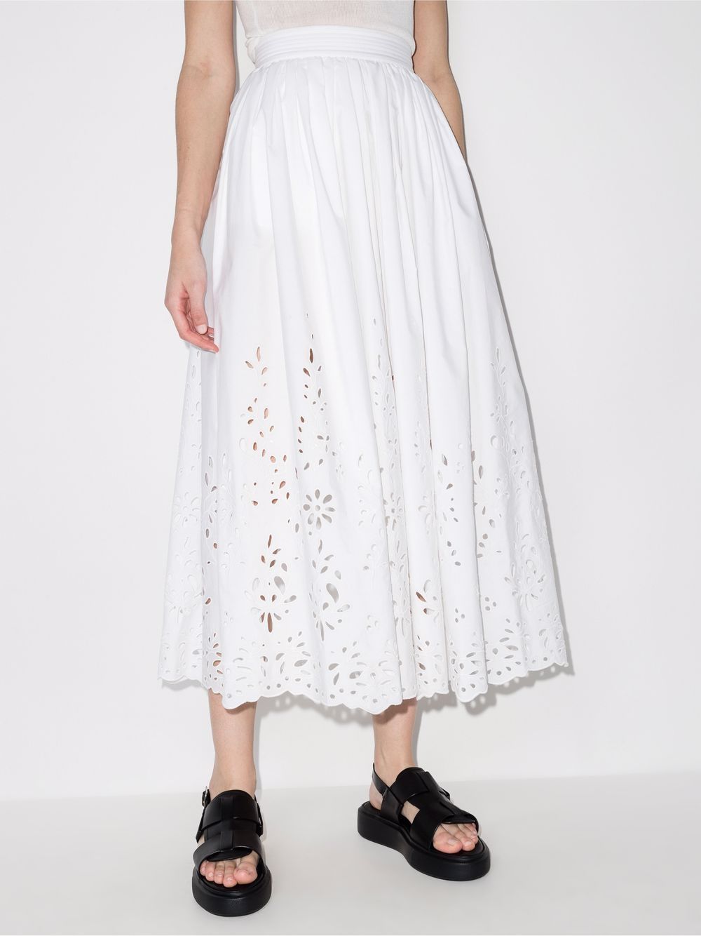 Chloé Broderie anglaise rok - Wit