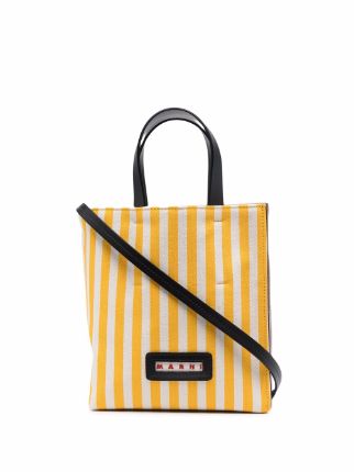 Marni Museo Striped Tote Bag - Farfetch