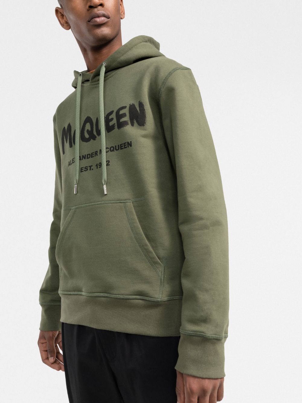 Alexander McQueen logo-print hoodie Men