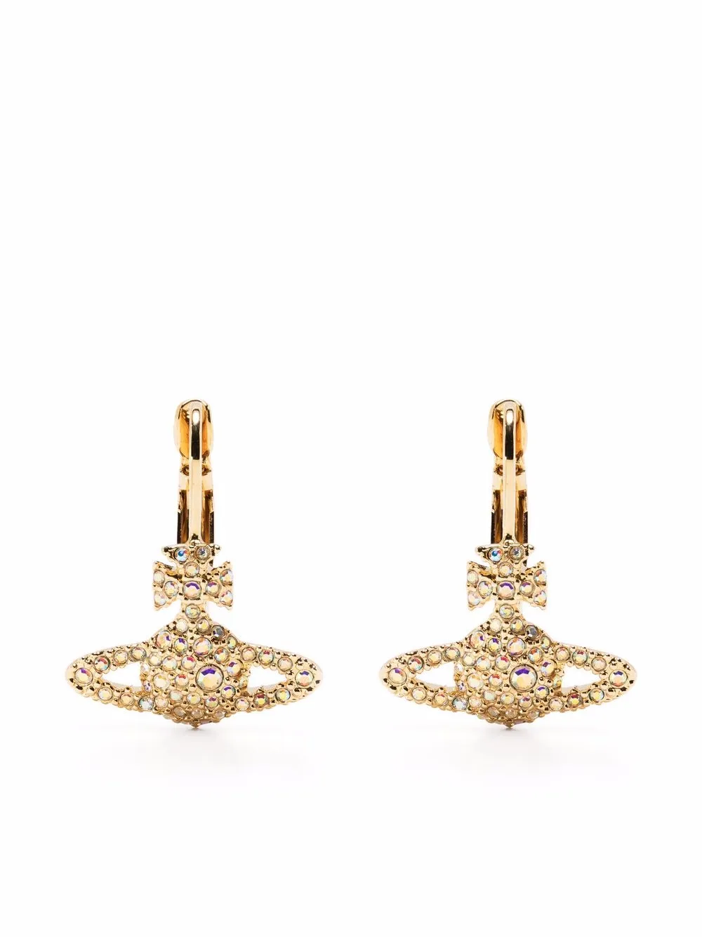 

Vivienne Westwood crystal-embellished Orb earrings - Gold