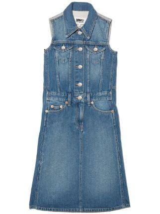 MM6 Maison Margiela Kids ハイブリッド デニムワンピース 通販 - FARFETCH