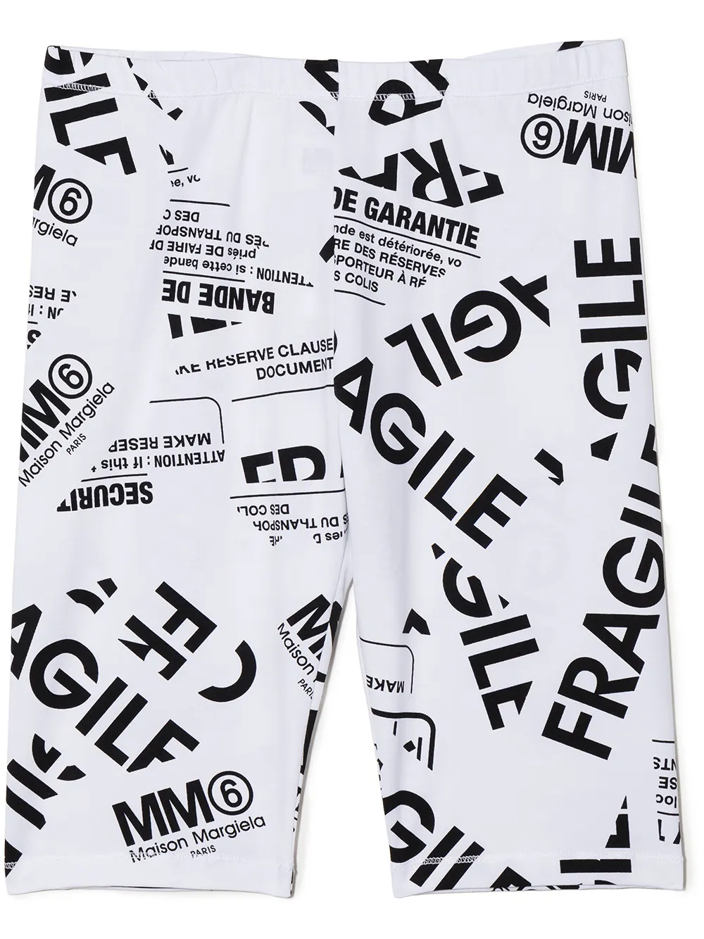 

MM6 Maison Margiela Kids TEEN logo-print cycling shorts - White