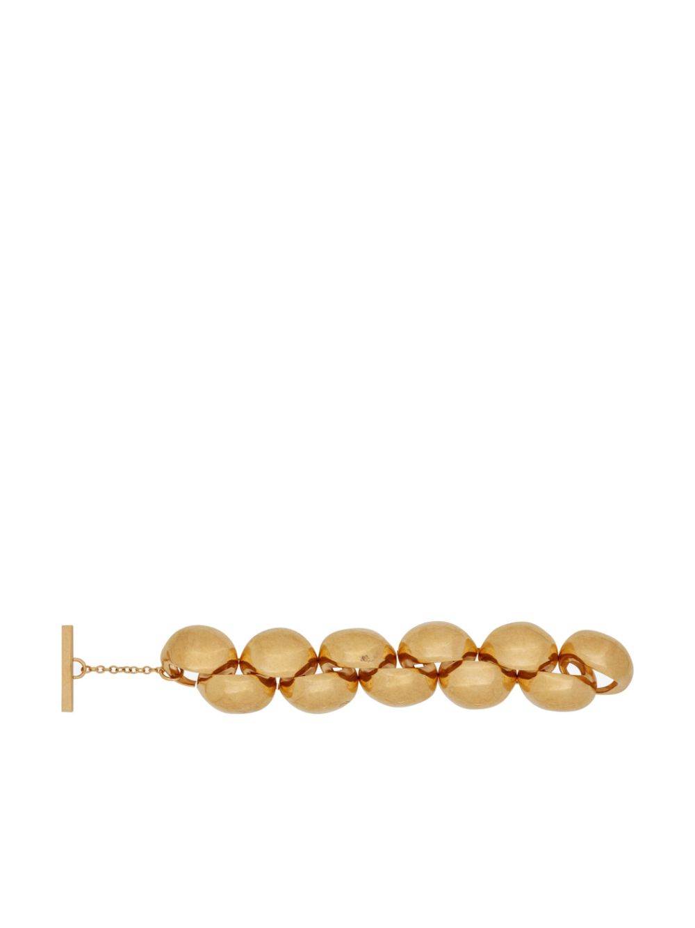 Shop Saint Laurent Chain-link T-bar Bracelet In Gold