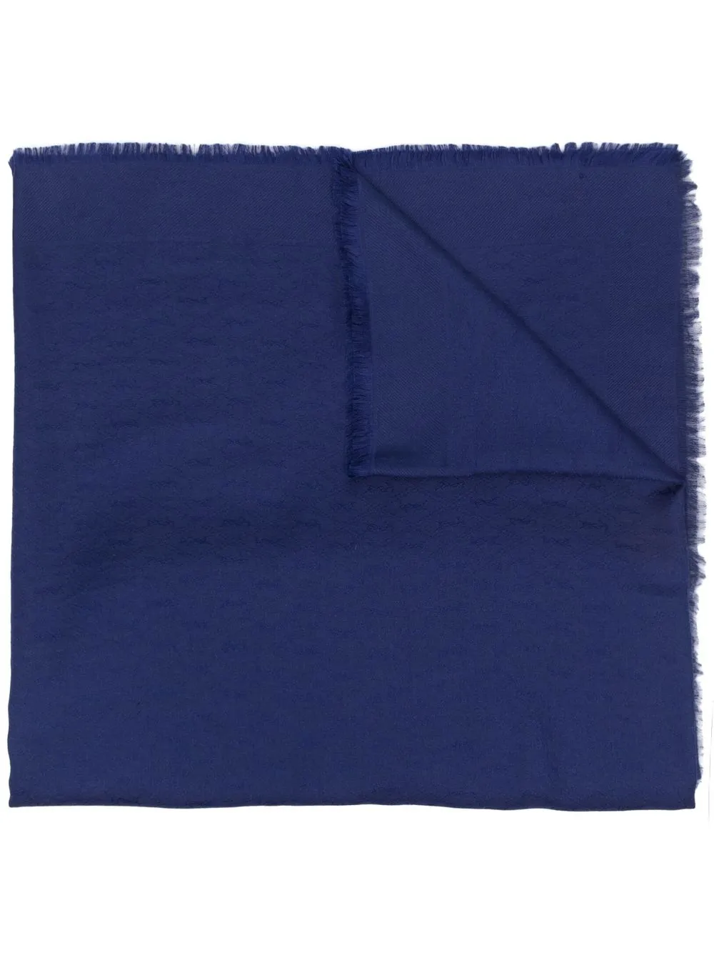 

Saint Laurent monogram fine-knit scarf - Blue