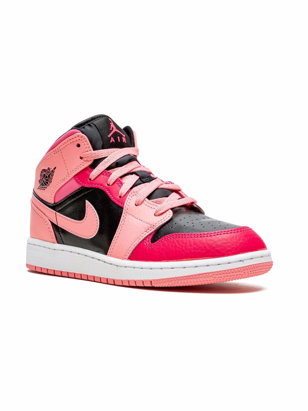 

Jordan Kids tenis Air Jordan 1 Mid Coral Chalk - Rojo